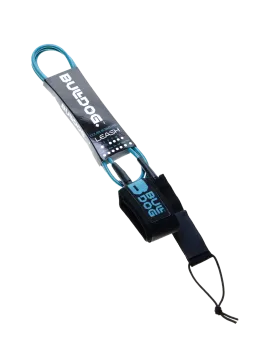 6'0" Surfboard Ankle Leash in Black & Petrol Blue