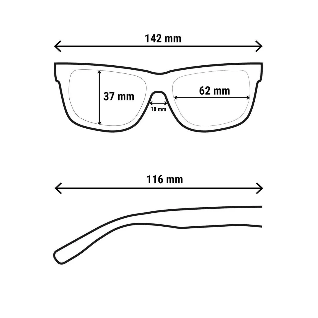 Adults' Hiking Sunglasses MH500 - Category 3