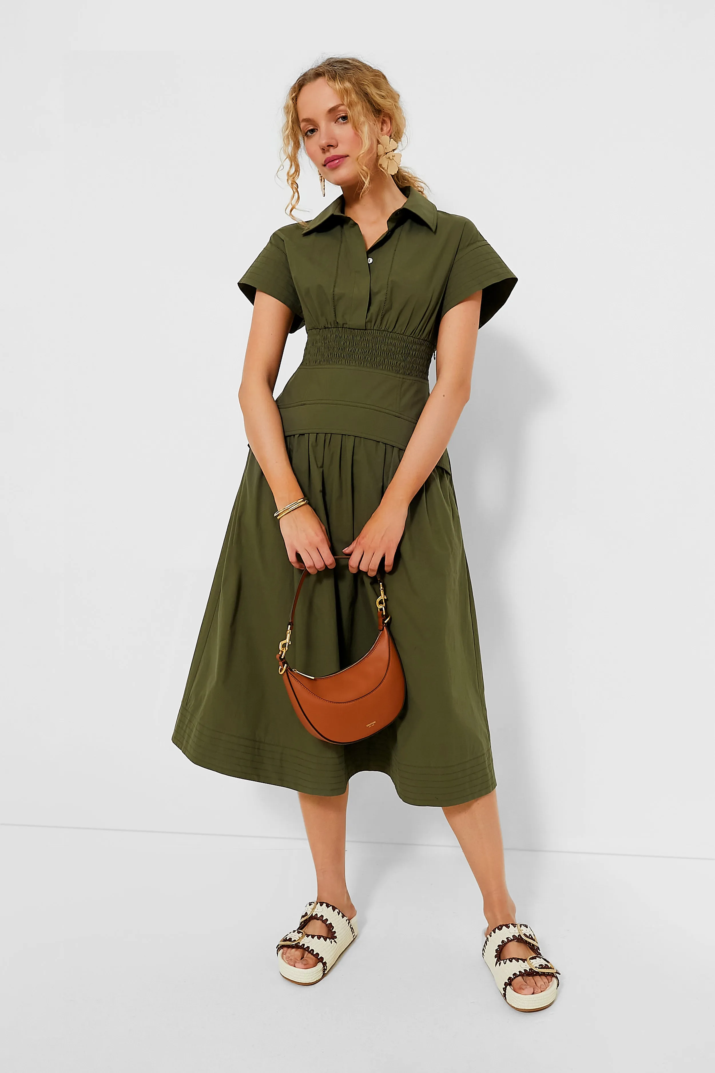 Army Green Cameran Dress