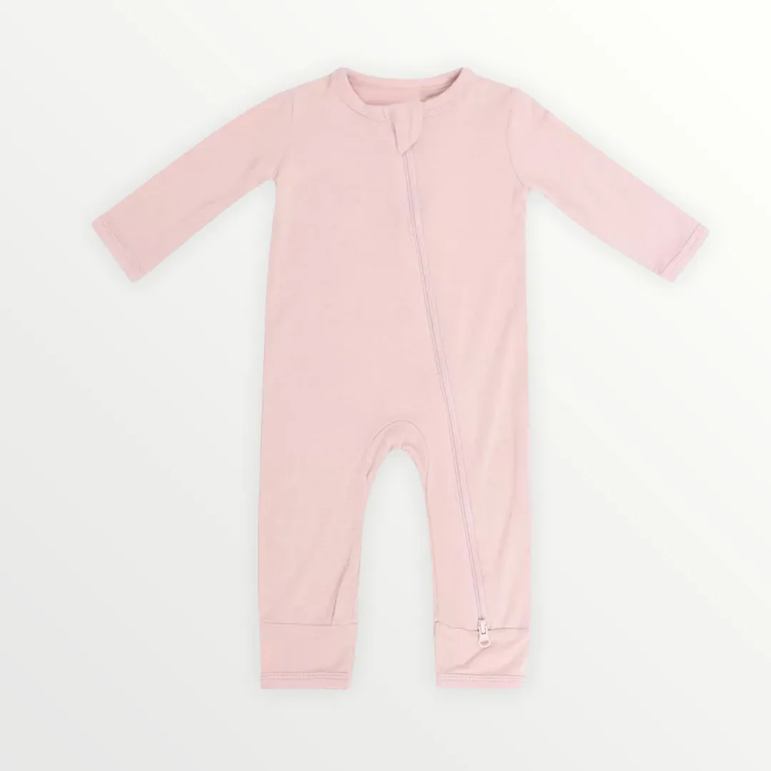 Baby Zippered Footed Jammies - Pink