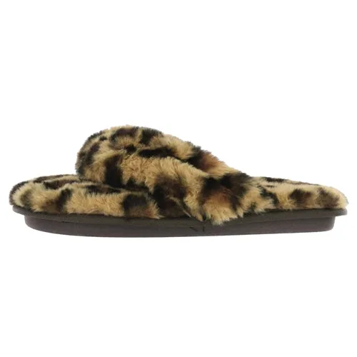 Cobian Women's Minou Fuzzy Slip On Shoe - Leopard MIN20-961