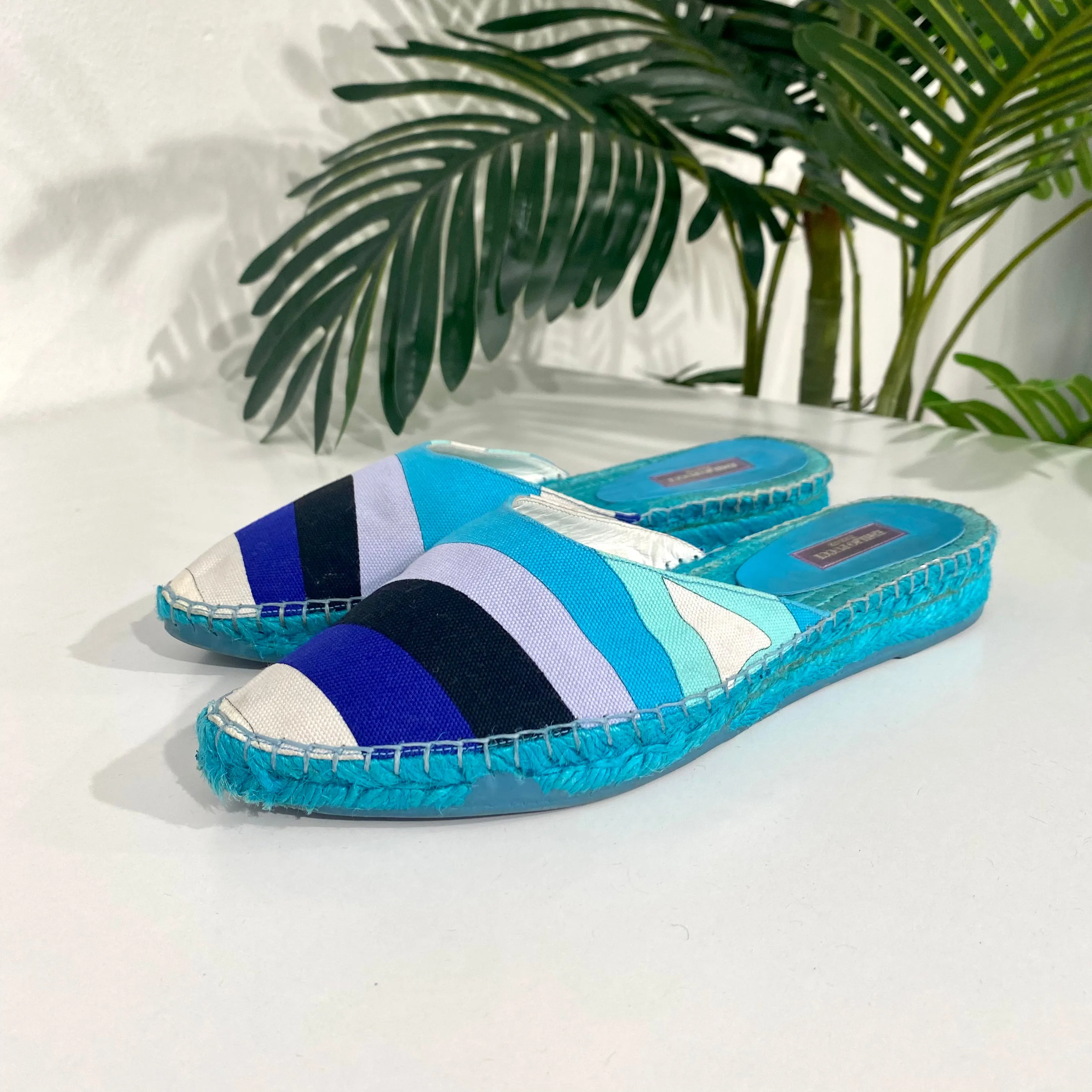 Emilio Pucci Blue Print Espadrilles