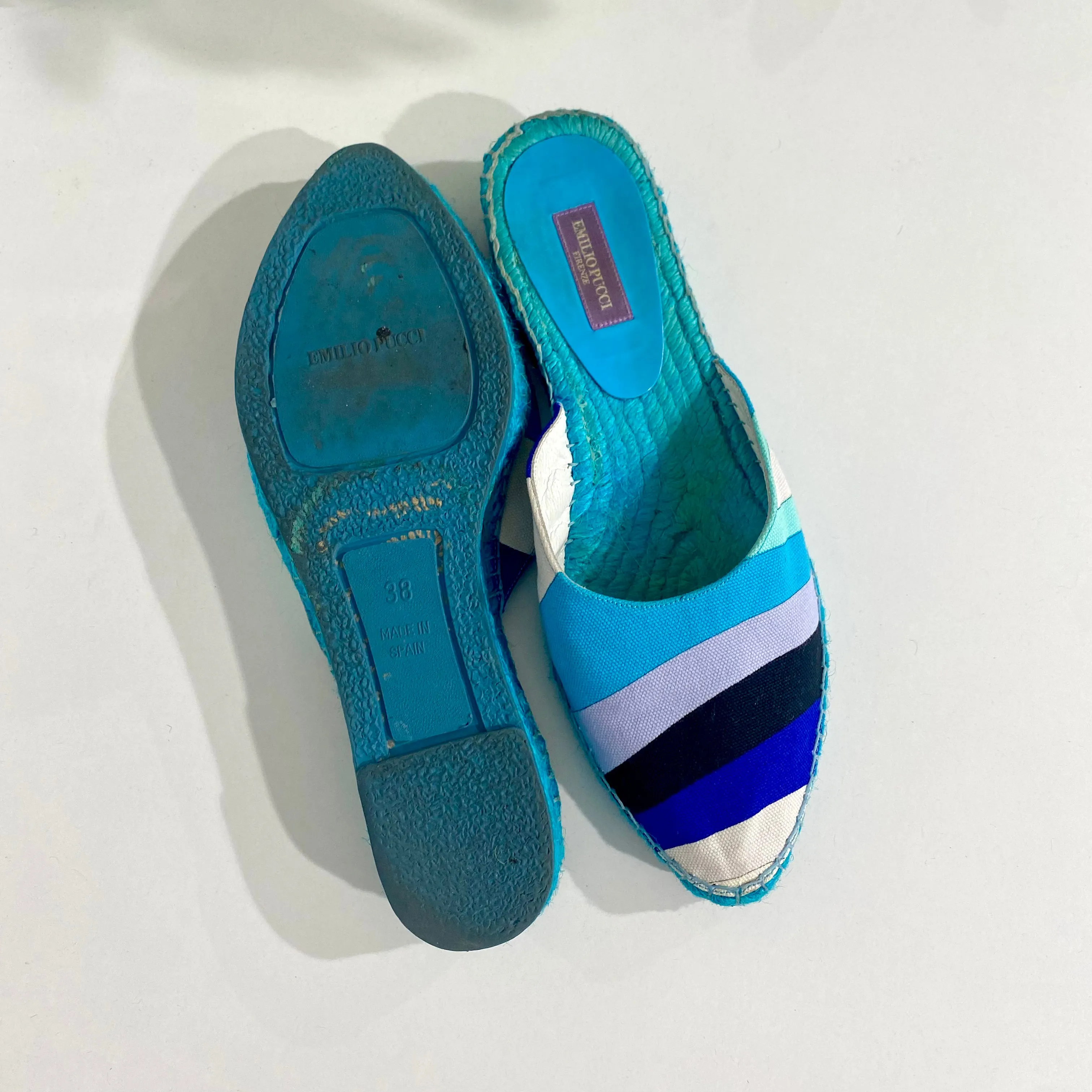 Emilio Pucci Blue Print Espadrilles