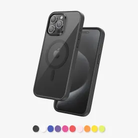 FLOLAB Surtect Tri-Fusion Magnetic for iPhone 15 Series Phone Case Surtect Full Black - Customizable Camera & Buttons Colors