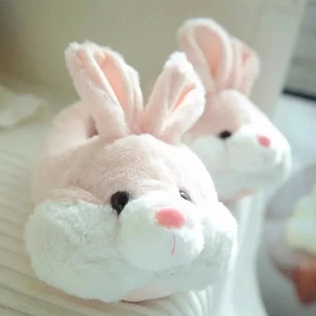 Fuzzy Bunny Slippers