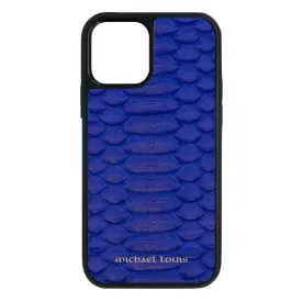 Genuine Blue Python iPhone 15 Pro Max Case