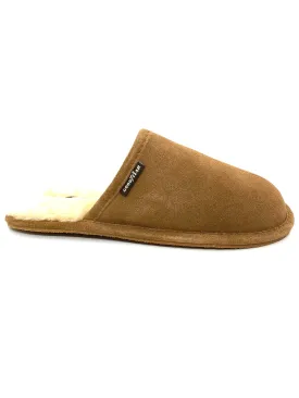 Goodyear Men's Suede Backless Slipper Tan