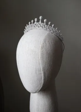 GRACE Simulated Diamond Bridal Tiara