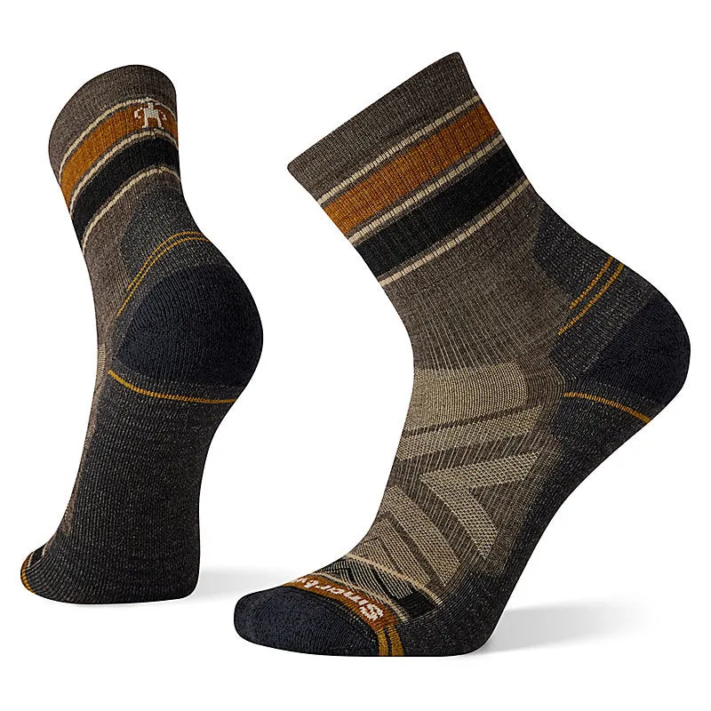 Hike Light Cushion Striped Mid Crew Socks