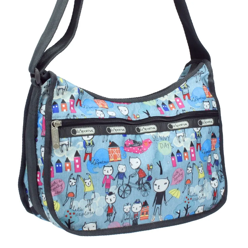 LeSportsac Printed Hiking Day Hobo Crossbody Bag