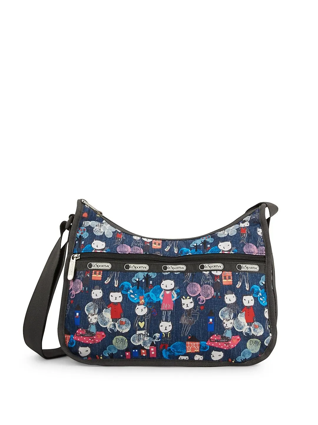 LeSportsac Printed Hiking Day Hobo Crossbody Bag