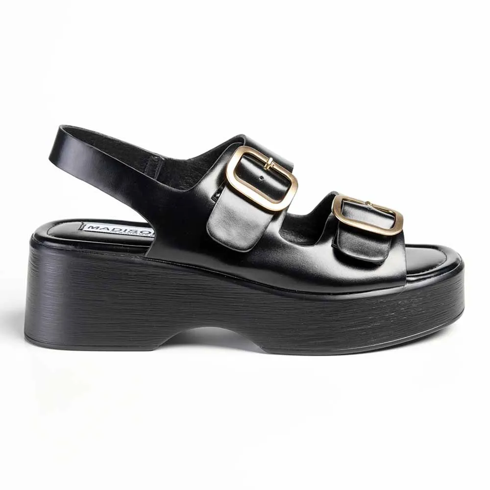 Madison Jaquine Slingback Sandal - Black