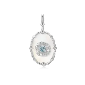 Mother of Pearl Silver Pendant - Aster