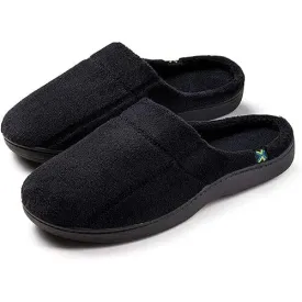 Roxoni Men's Slippers Terry Slip On Clog Comfort House Slipper Indoor/Outdoor