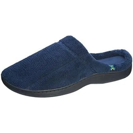 Roxoni Men's Slippers Terry Slip On Clog Comfort House Slipper Indoor/Outdoor