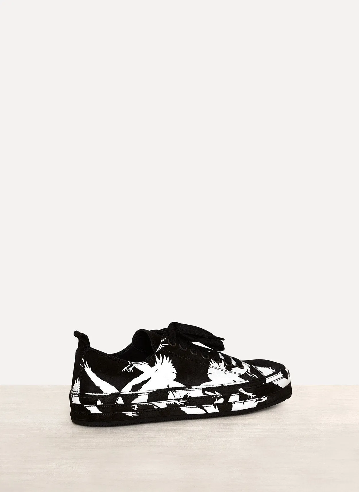 Scamosciato Nero Print Sneakers