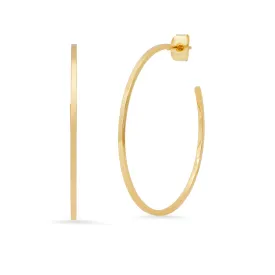 Sleek Large Gold Hoop