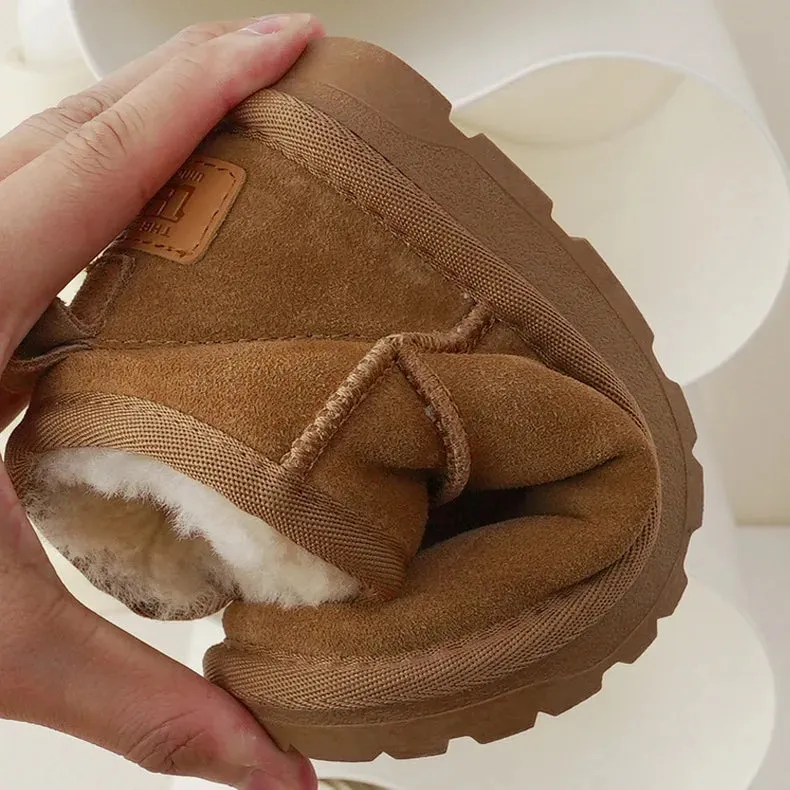 Slip-On Ankle Snow Boots