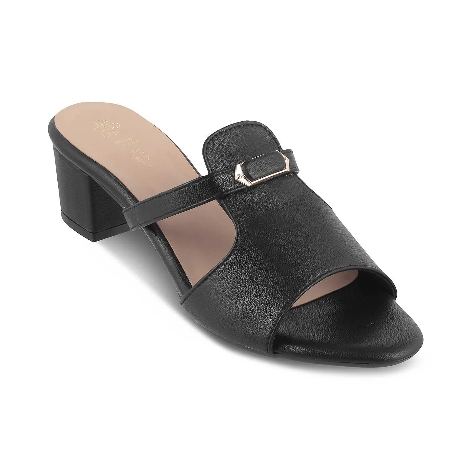 The Miso Black Women's Dress Block Heel Sandals Tresmode