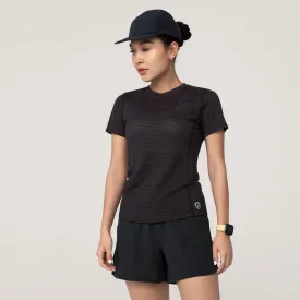 Women's Natural Run Tee - Natural Black